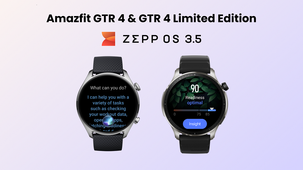 August 2024: Amazfit GTR 4 & GTR 4 Limited Edition Update to Zepp OS 3.5